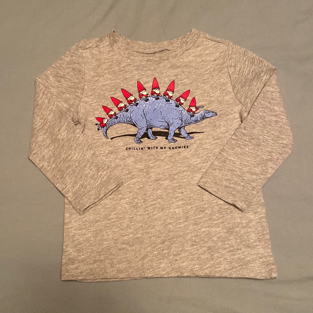 18-24 mo. GAP Long sleeve ‘Hanging with my gnomies’ Dino Shirt